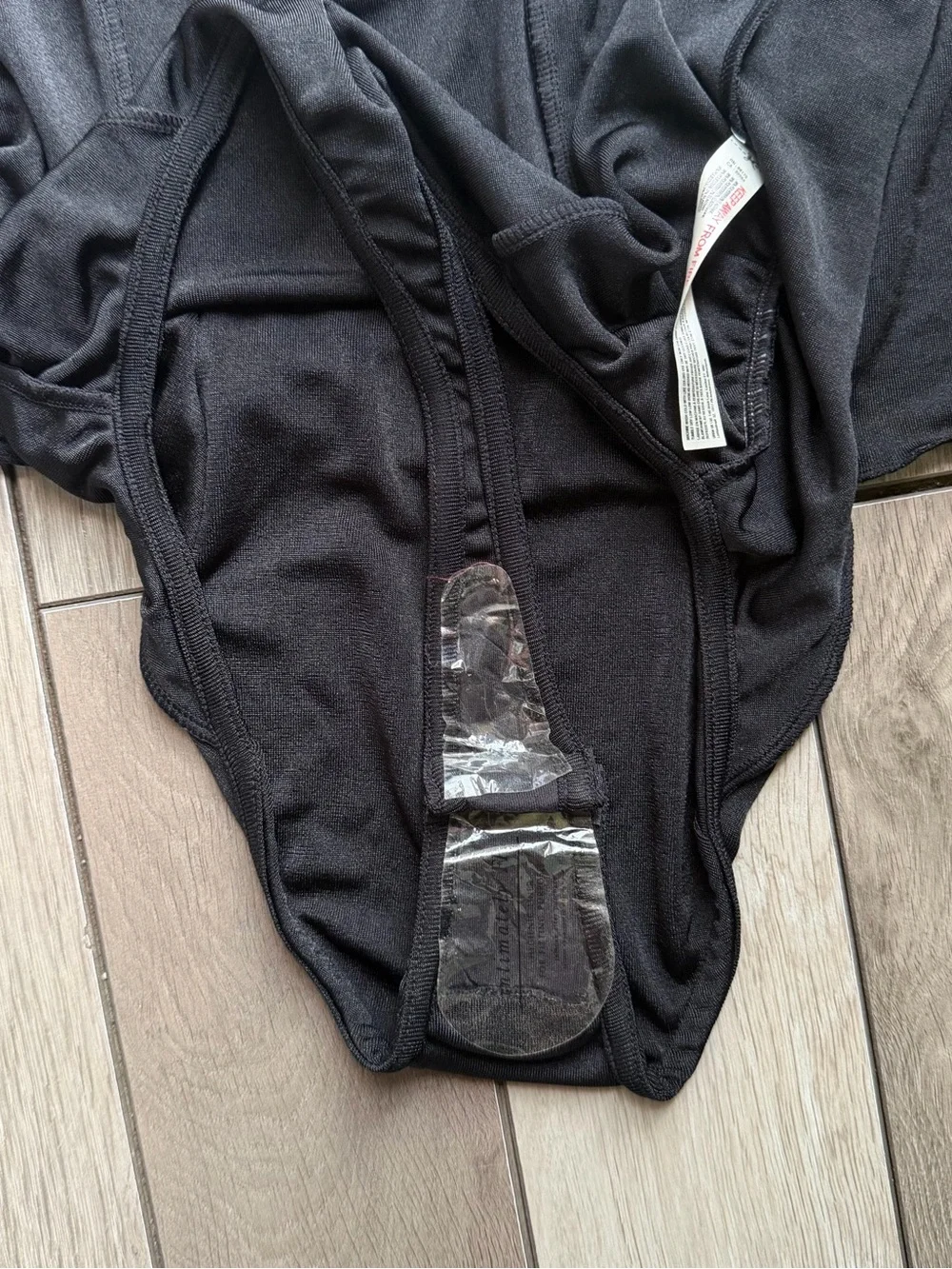 Free People Black Strapless Halter Bodysuit L